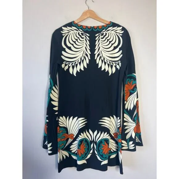 NWT La Double J Mini Supreme Swing Long Fluted Sleeves Dress Black Size: Medium - Picture 8 of 9